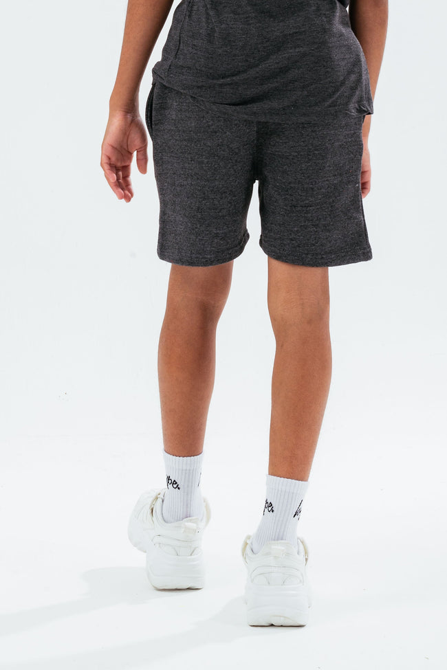 HYPE DARK GREY DOUBLE LOGO SCRIPT BOYS SHORTS