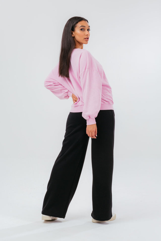 HYPE PINK OVERSIZED DROP SHOULDER WOMEN'S SWEATSHIRT