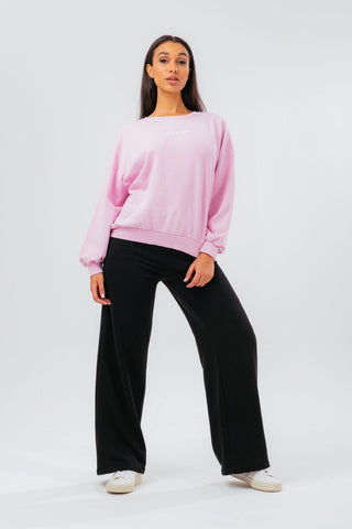 HYPE PINK OVERSIZED DROP SHOULDER WOMEN'S SWEATSHIRT