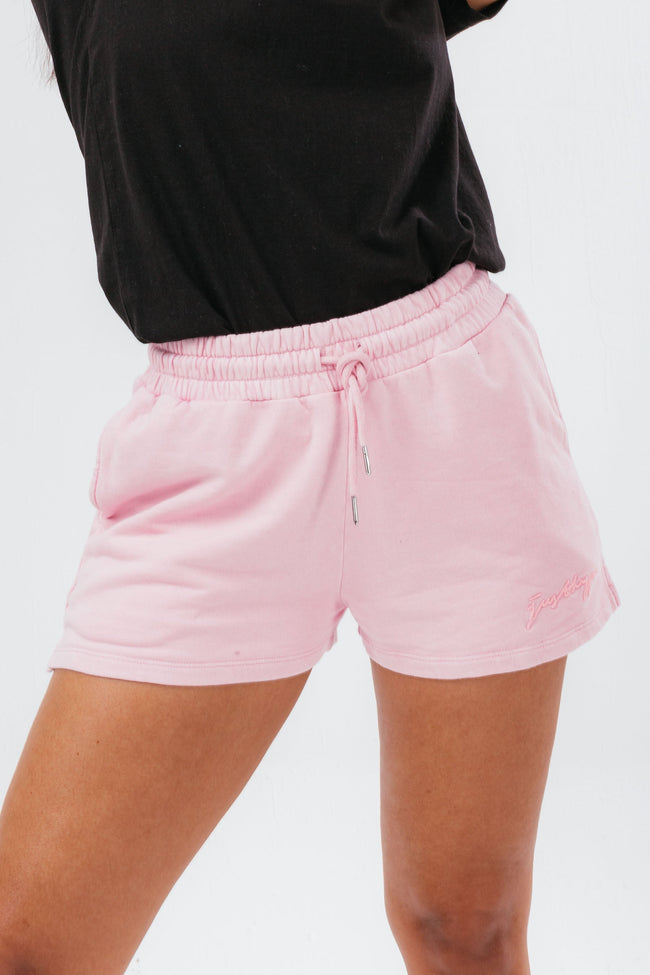 HYPE PINK HIGH WAISTED WOMEN'S BAGGY JERSEY SHORTS