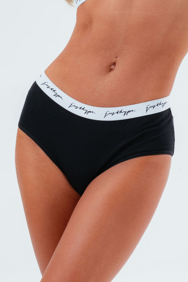 HYPE 3 PACK BLACK WOMEN'S BRIEFS