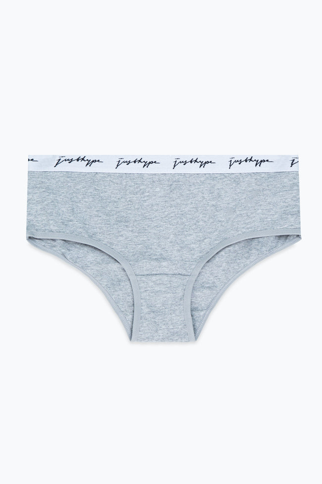 HYPE 3 PACK GREY WOMEN'S BRIEFS