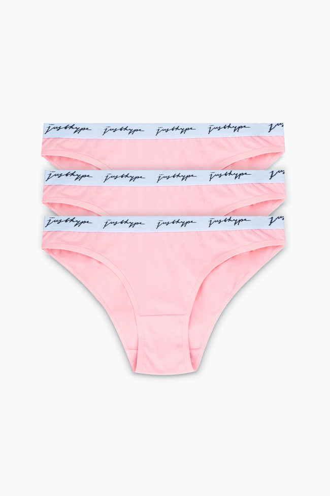 HYPE 3 PACK PINK WOMEN'S HIPSTER BRIEFS