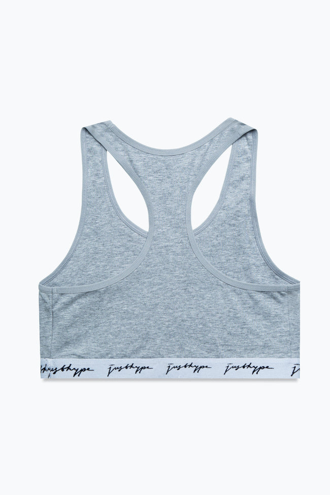 HYPE GREY SCRIBBLE WOMEN'S BRALETTE