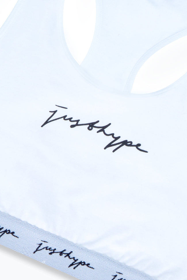 HYPE WHITE SCRIBBLE WOMEN'S BRALETTE