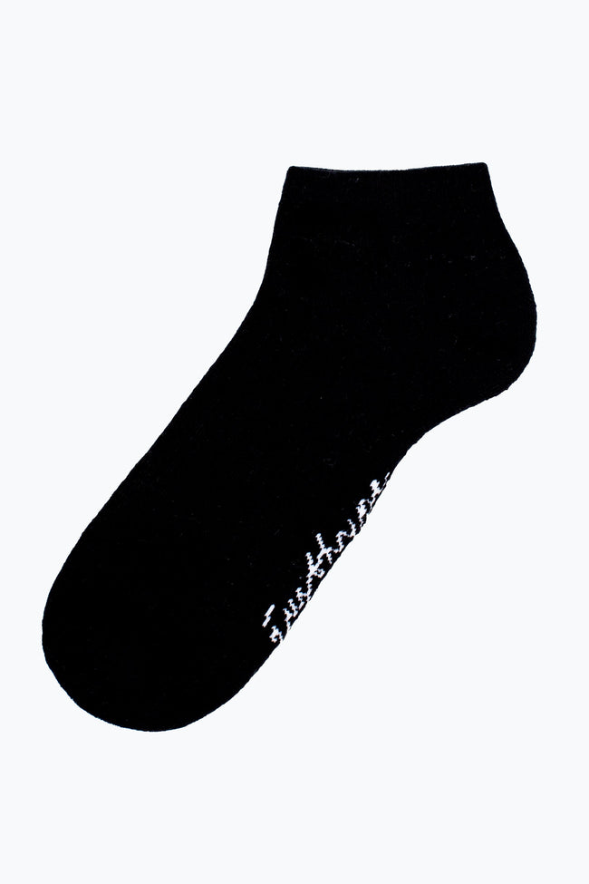 HYPE 3 PACK BLACK MEN'S TRAINER SOCKS