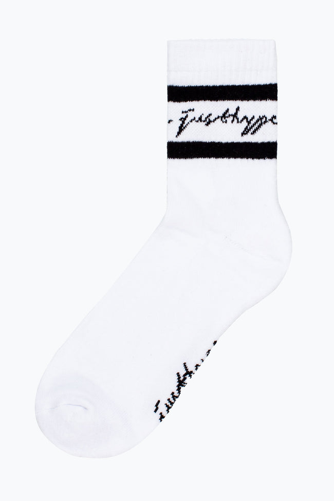 HYPE 3 PACK WHITE MEN'S SPORT SOCKS