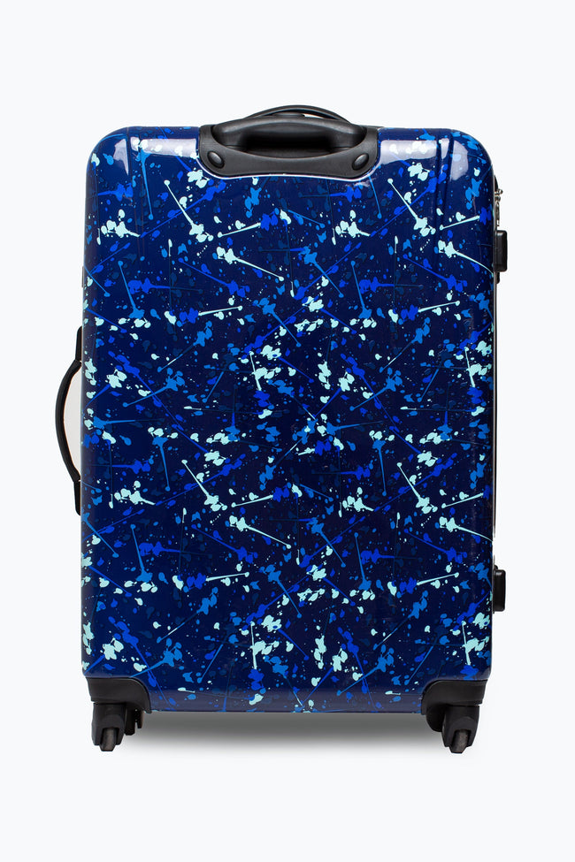 HYPE BLUE SPLAT LARGE SUITCASE