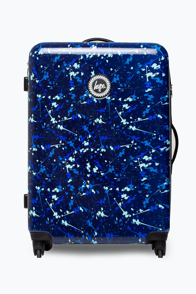 HYPE BLUE SPLAT LARGE SUITCASE