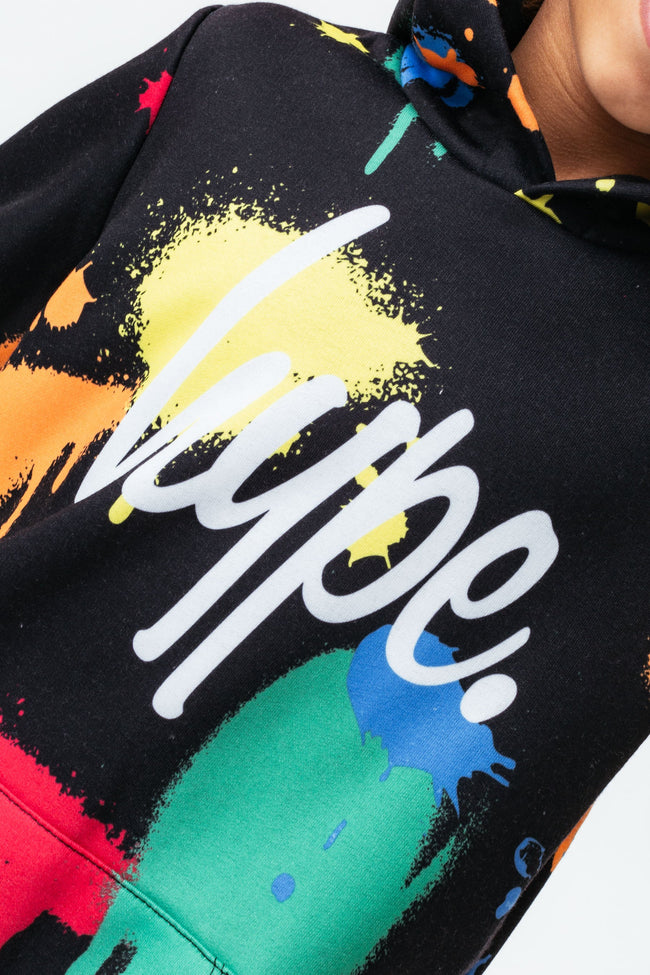 HYPE MULTI SPLAT SCRIPT BOYS HOODIE