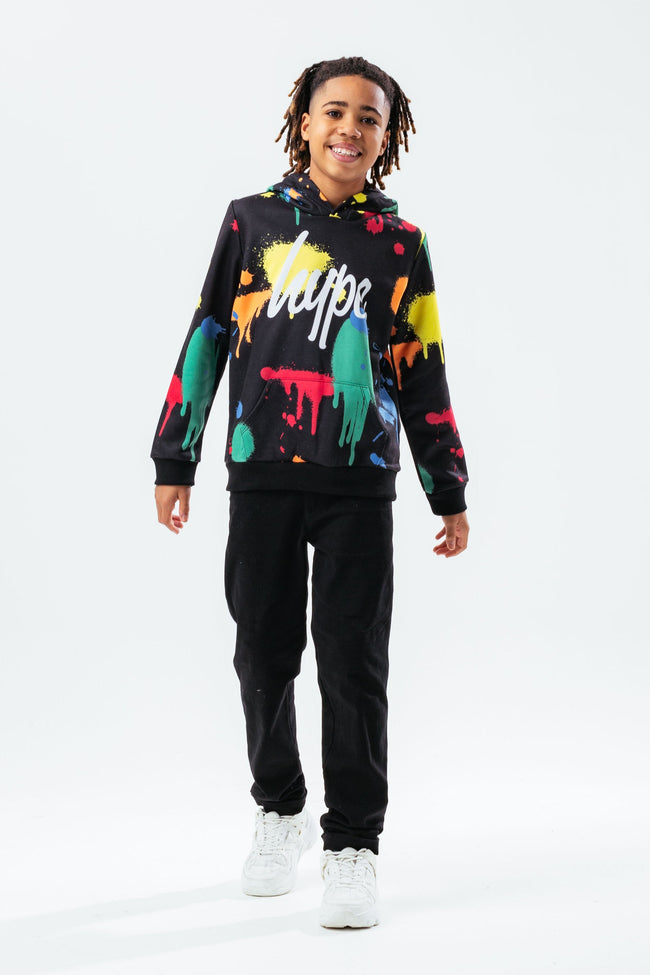 HYPE MULTI SPLAT SCRIPT BOYS HOODIE