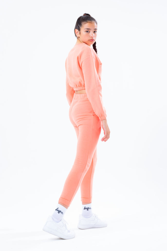 HYPE PEACH ELASTICATED GIRLS JOGGERS