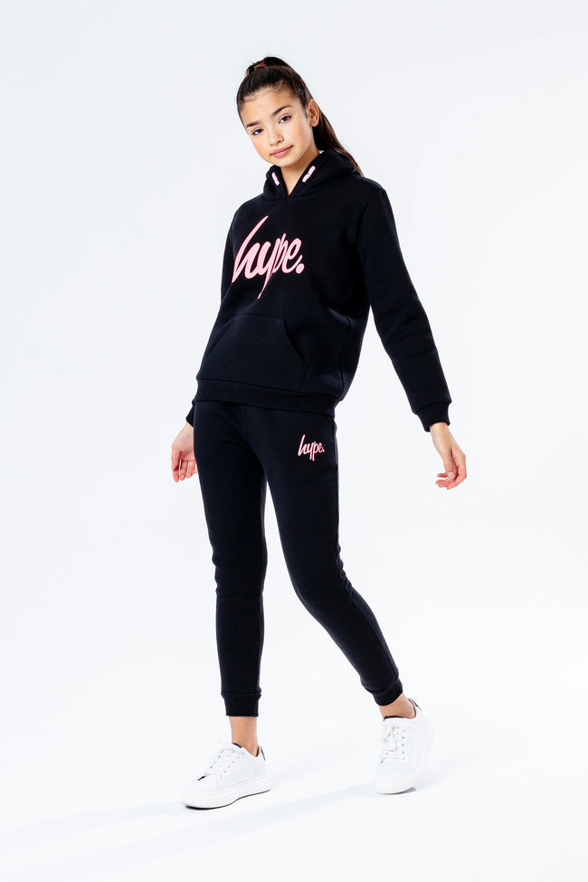 HYPE BLACK PINK SCRIPT GIRLS TRACKSUIT