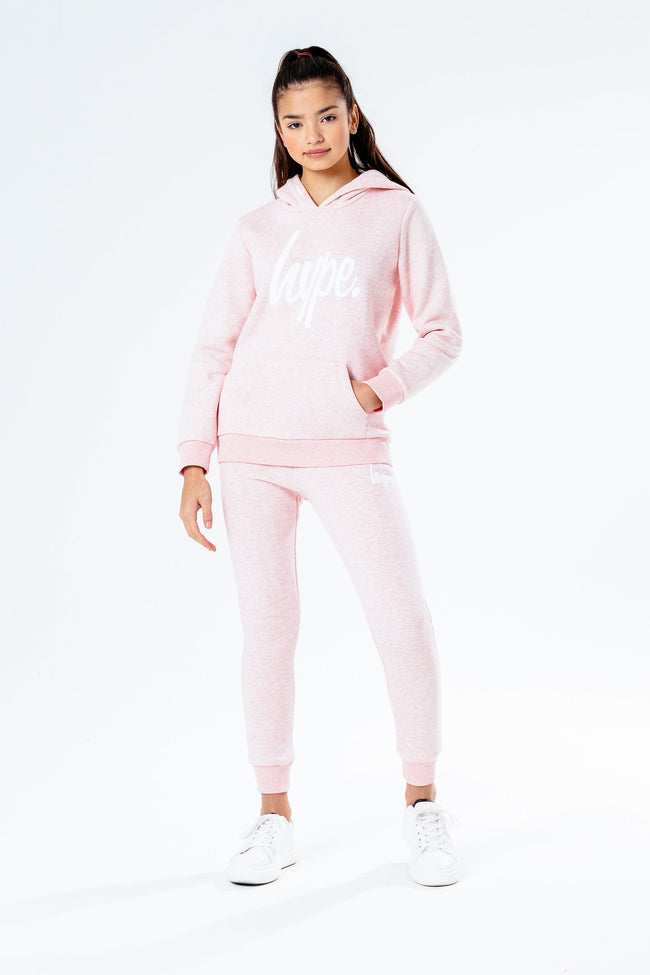 HYPE PINK MELANGE GIRLS TRACKSUIT