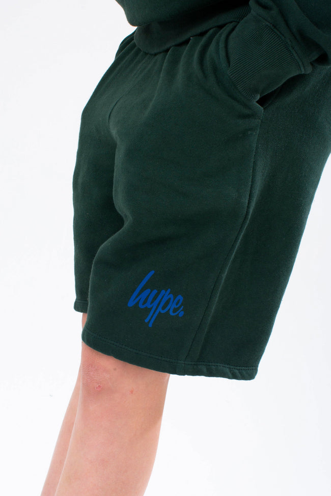 HYPE BOYS KHAKI SCRIPT HOODIE AND SHORTS SET