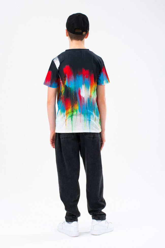 HYPE BOYS BLUE MULTI GREEN DRIPS 3 PACK OF T-SHIRTS