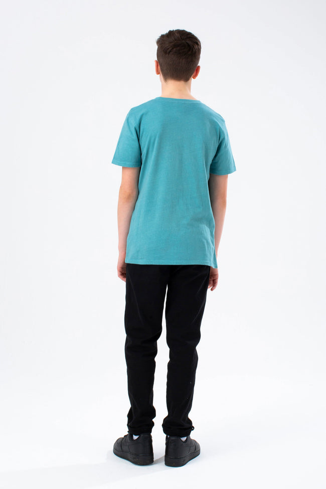 HYPE BOYS NAVY TEAL BLUE 3 PACK OF T-SHIRT