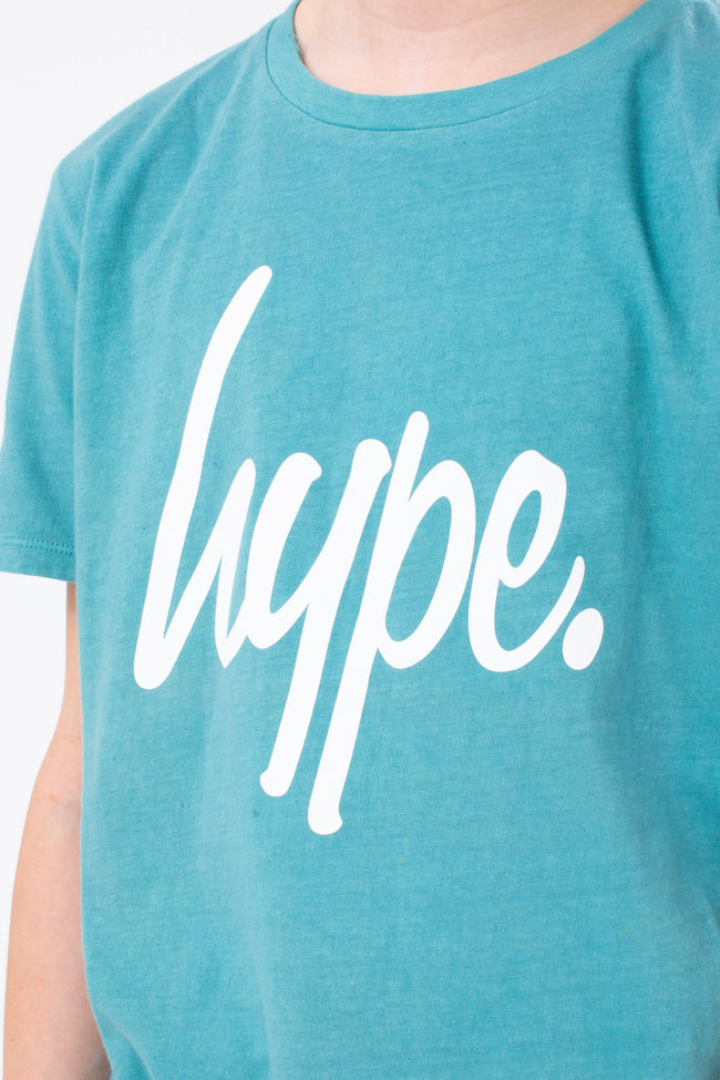 HYPE BOYS NAVY TEAL BLUE 3 PACK OF T-SHIRT