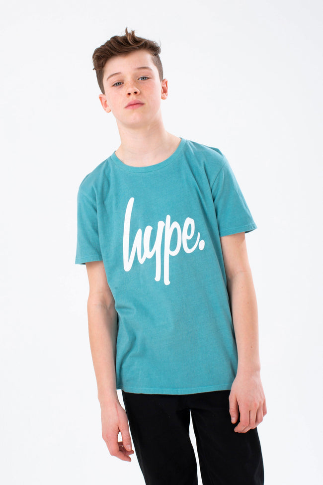 HYPE BOYS NAVY TEAL BLUE 3 PACK OF T-SHIRT