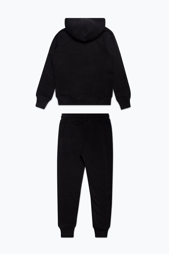 HYPE BOYS BLACK SCRIPT TRACKSUIT