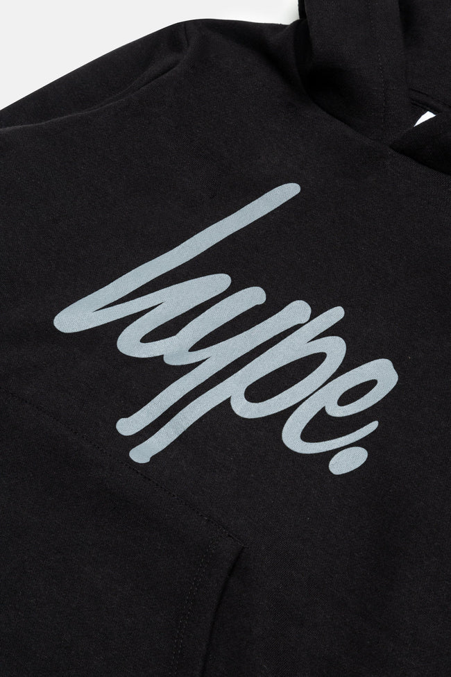 HYPE BOYS BLACK SCRIPT TRACKSUIT