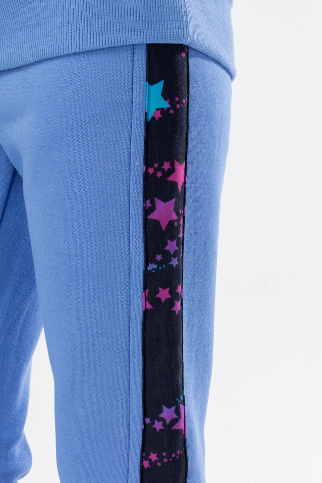 HYPE GIRLS BLUE STAR PANEL SCRIPT TRACKSUIT