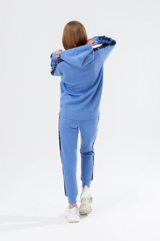 HYPE GIRLS BLUE STAR PANEL SCRIPT TRACKSUIT