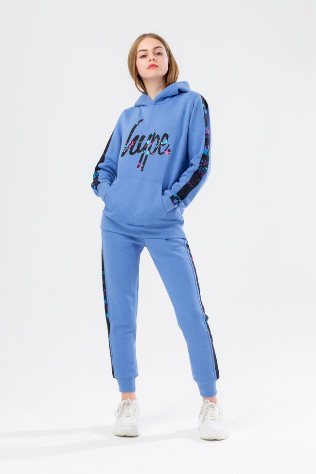 HYPE GIRLS BLUE STAR PANEL SCRIPT TRACKSUIT