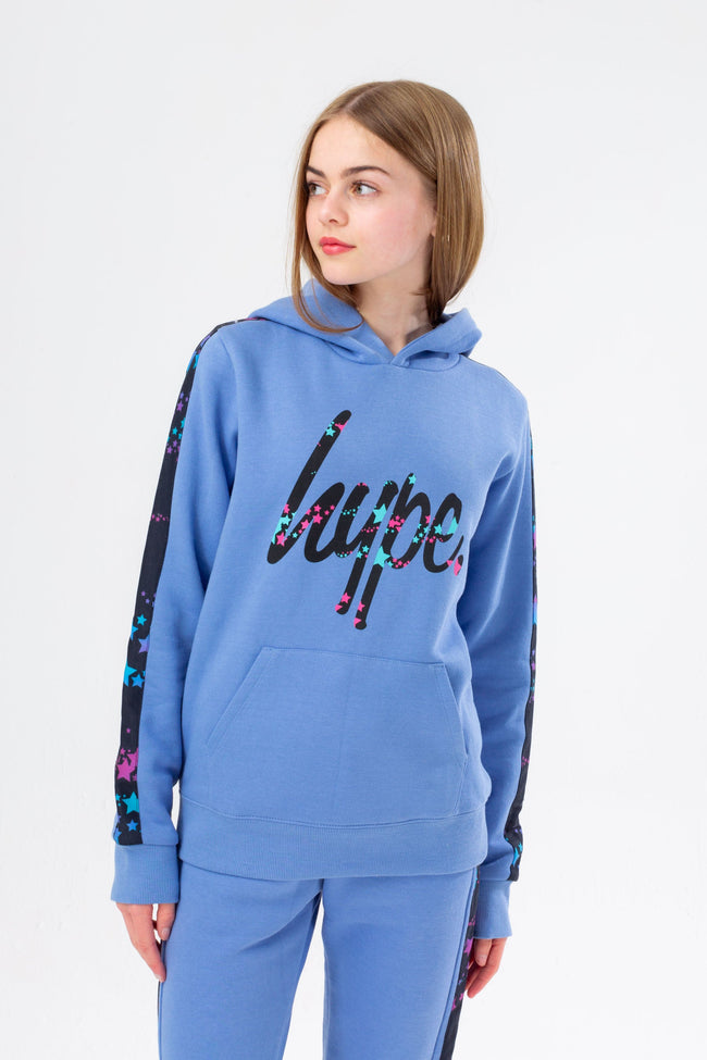 HYPE GIRLS BLUE STAR PANEL SCRIPT TRACKSUIT