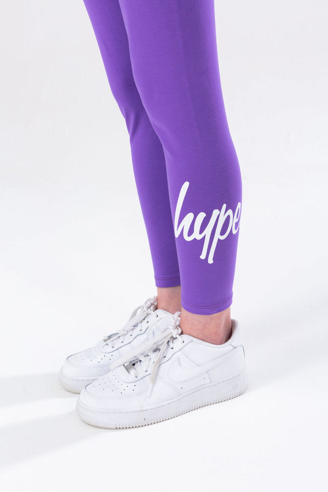 HYPE GIRLS PURPLE DRIP T-SHIRT AND LEGGINGS SET