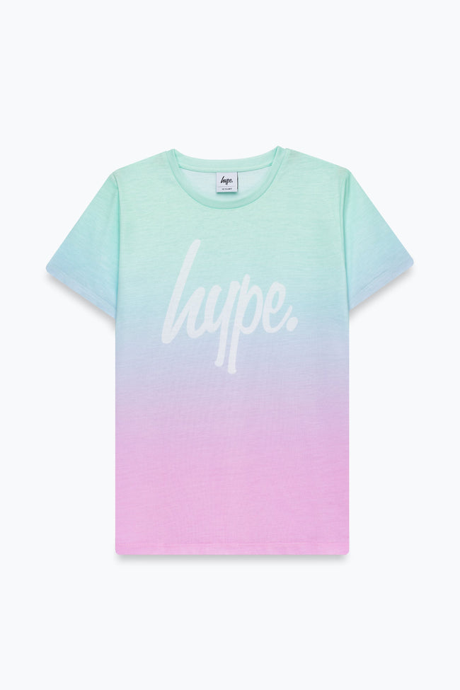 HYPE GIRLS PINK FADE & LEOPARD 3 PACK T-SHIRTS