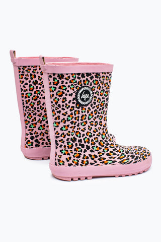 HYPE DISCO LEOPARD KIDS WELLIES