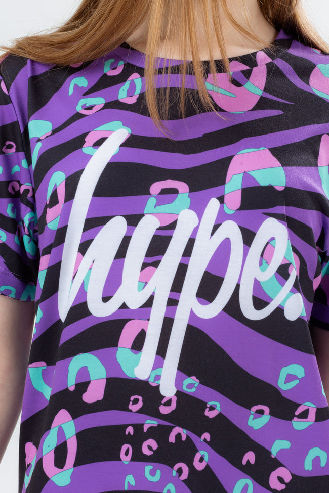 HYPE GIRLS FUNKY ZEB-PARD T-SHIRT