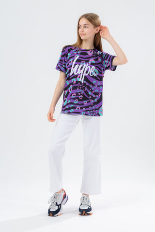 HYPE GIRLS FUNKY ZEB-PARD T-SHIRT