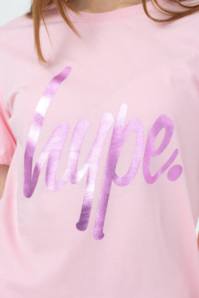 HYPE GIRLS PINK FOIL BALLOON T-SHIRT