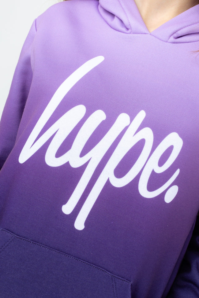 HYPE GIRLS PURPLE SUBTLE FADE HOODIE