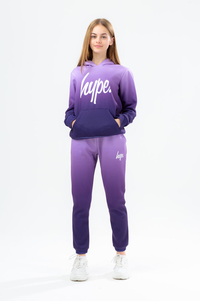 HYPE GIRLS PURPLE SUBTLE FADE HOODIE