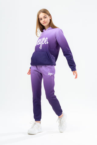 HYPE GIRLS PURPLE SUBTLE FADE HOODIE