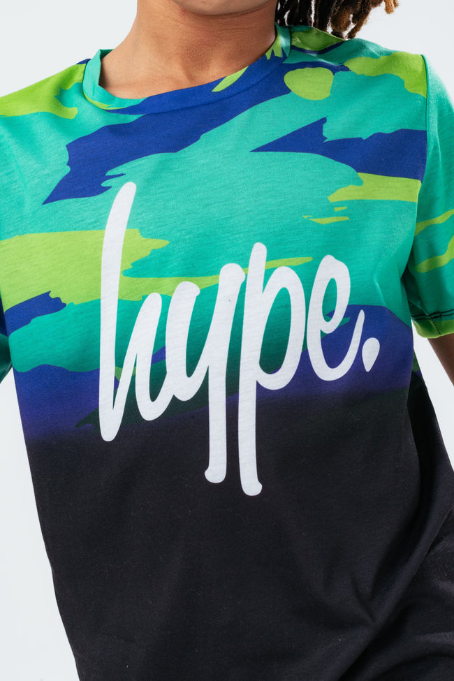 HYPE BOYS ELECTRIC CAMO FADE T-SHIRT