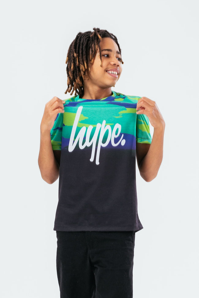 HYPE BOYS ELECTRIC CAMO FADE T-SHIRT