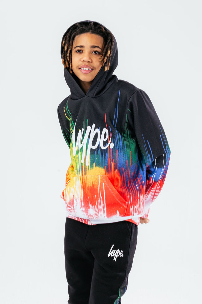 HYPE BOYS RGB DOWN DRIP HOODIE