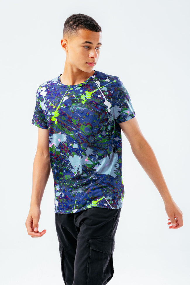 HYPE BLUE SPLATTER BOYS T-SHIRT