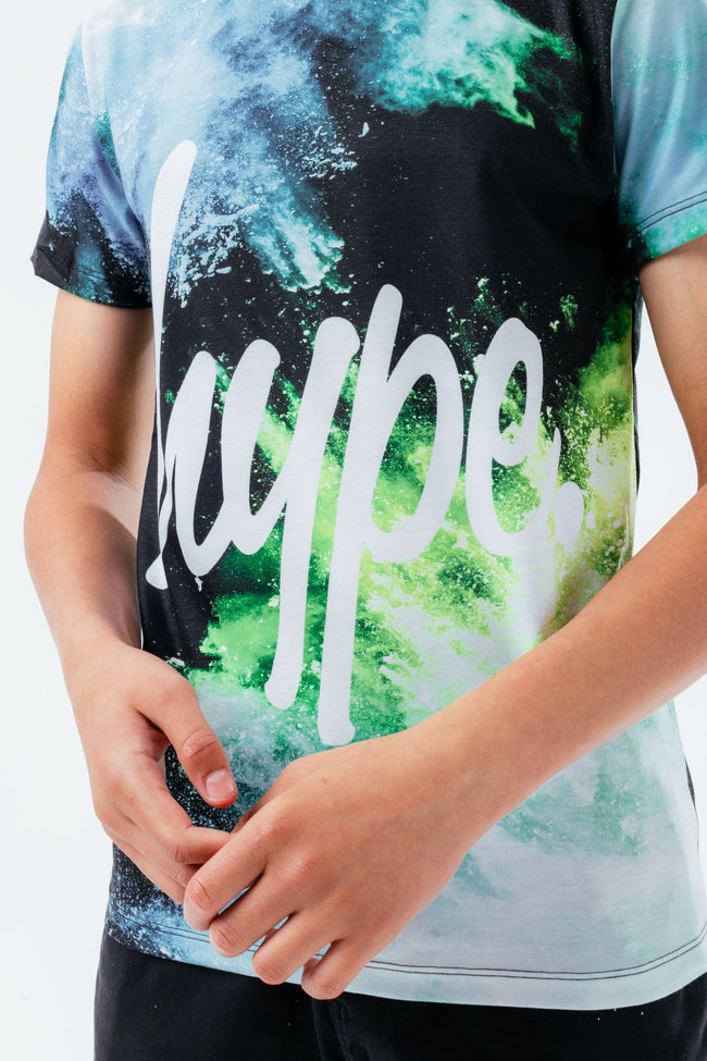 HYPE BLUE SMOKE BURST KIDS T-SHIRT