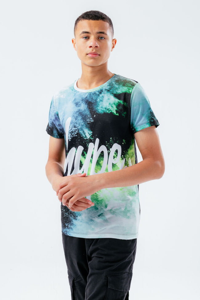 HYPE BLUE SMOKE BURST KIDS T-SHIRT