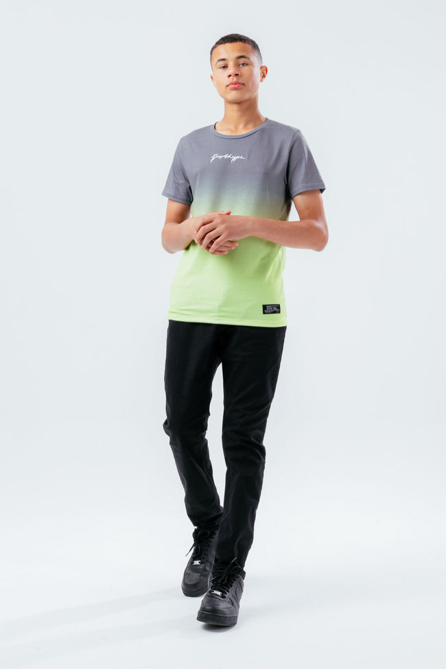 HYPE KHAKI LIME FADE KIDS T-SHIRT