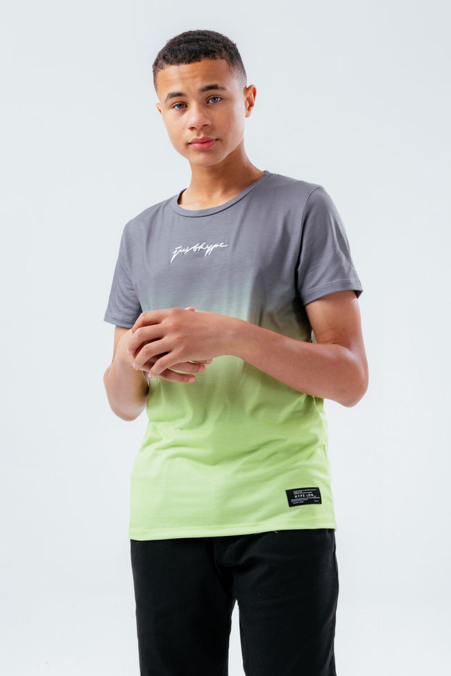 HYPE KHAKI LIME FADE KIDS T-SHIRT