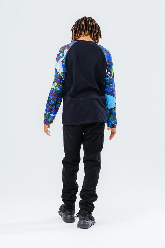 HYPE BLUE SPLATTER BOYS L/S T-SHIRT