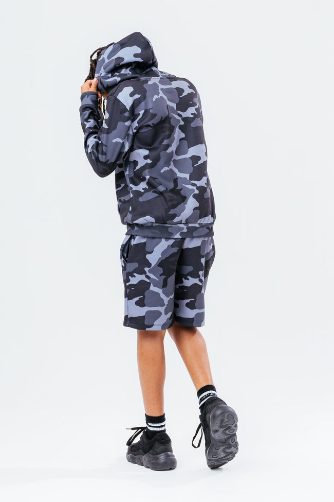 HYPE GREY CAMO SWEAT BOYS SHORTS