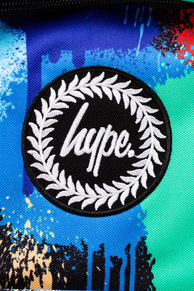 HYPE MULTI COLOURED GRAFFITI DRIP BACKPACK