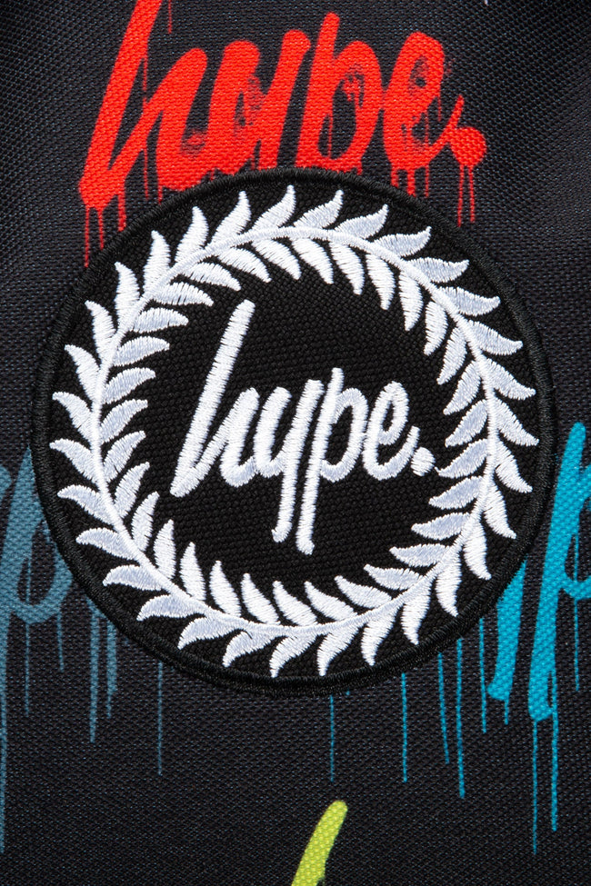 HYPE MULTI COLOURED WALL GRAFFITI DRIP BACKPACK